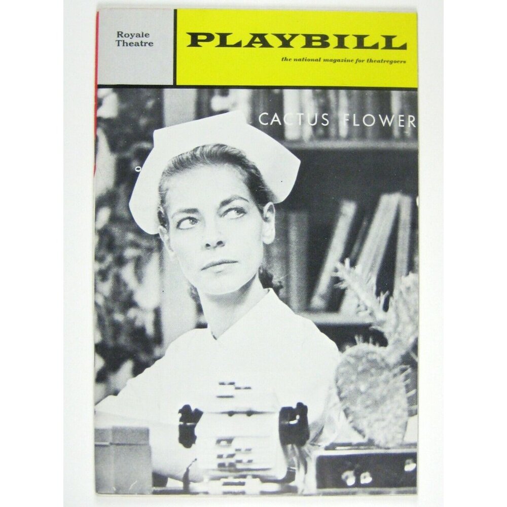Cactus Flower Playbill August 1967 Royale Theatre Lauren Bacall Barry Nelson